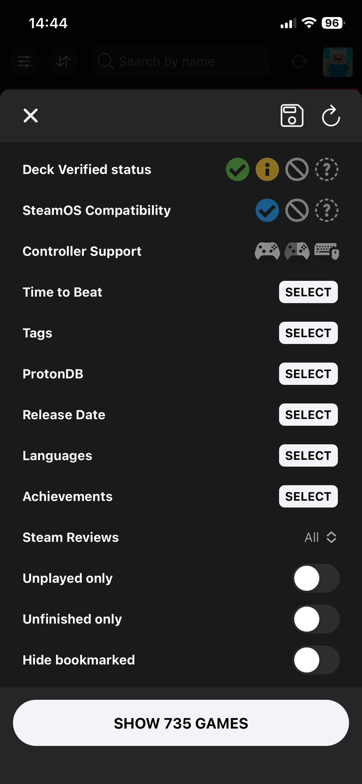 DeckFilter app screenshot 2
